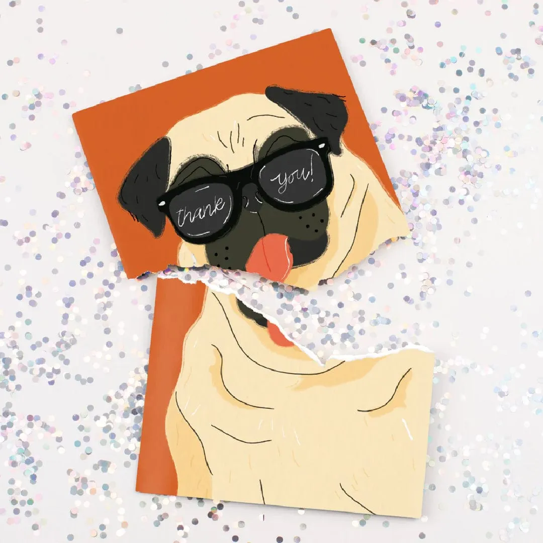 Endless "Never Gonna Give You Up" Thank You Card 🐶🔊 - Joker Greeting Prank Card (Glitter   Sound)