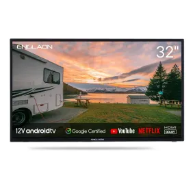 Englaon 32’’ HD Smart 12V TV Bluetooth Built-in Chromecast