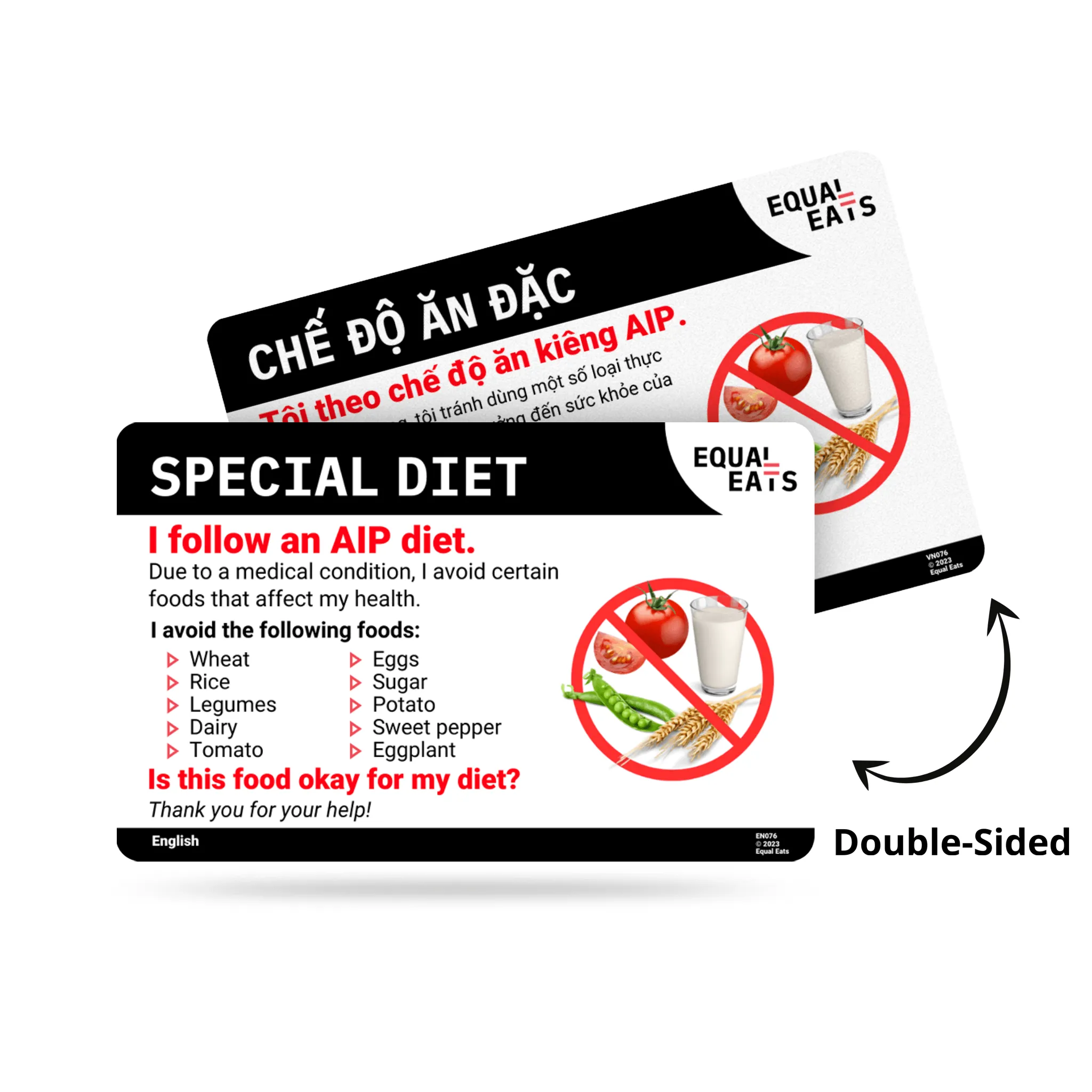 English AIP Diet Card