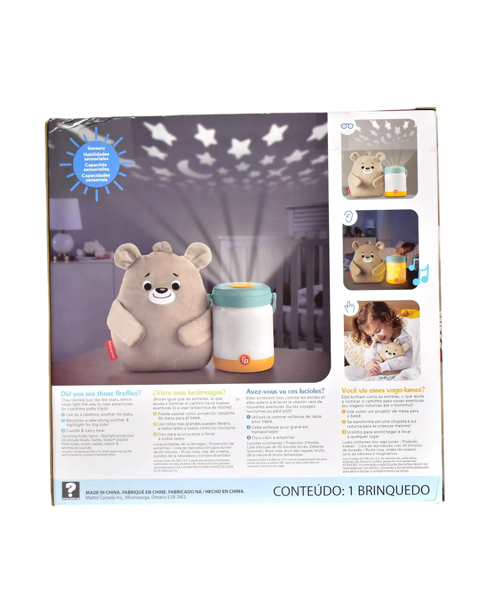 Fisher Price Baby Bear & Firefly Soother Toy Newborn