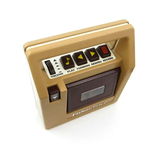 Fisher-Price Portable 1980 Cassette Player and Tape Recorder