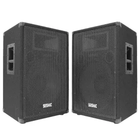 FL-15P - Pair of Premium 15" PA/DJ Speaker Cabinets with Titanium Horns