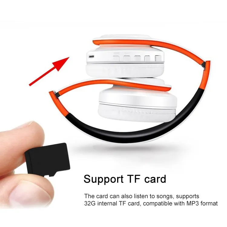 Foldable Wireless Bluetooth Headphones with Superior Stereo Sound and Microphone Support