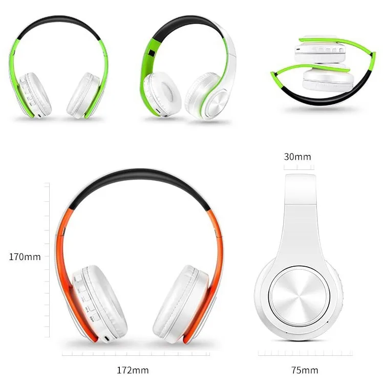 Foldable Wireless Bluetooth Headphones with Superior Stereo Sound and Microphone Support