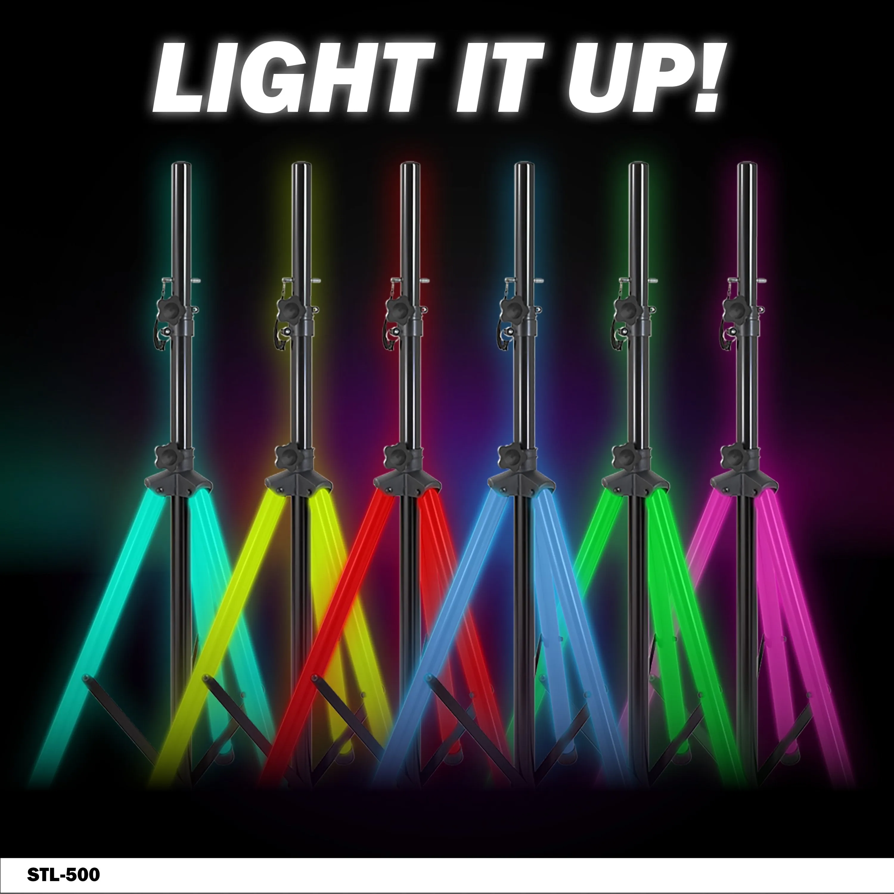Gemini STL-500 Professional Ultra Bright LED Speaker Stand