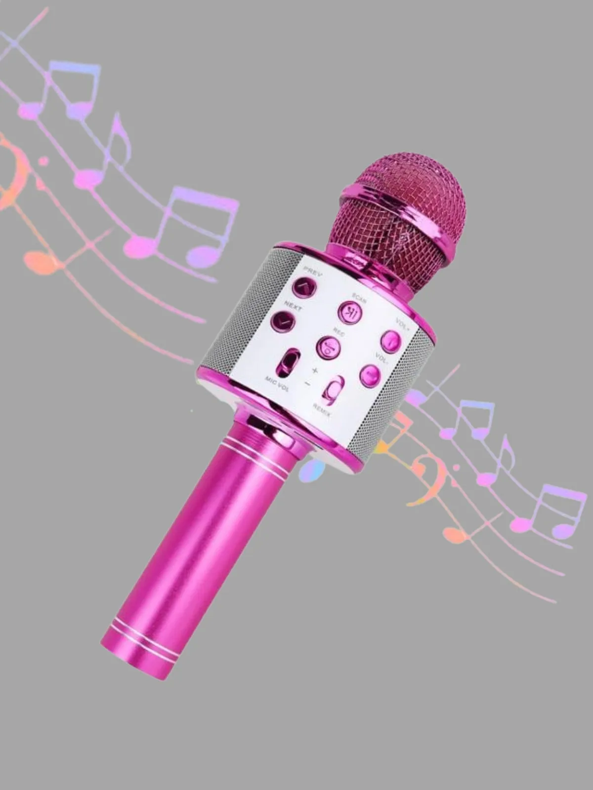 Girls Wireless Microphone and Portable Karaoke Machine with Speakers