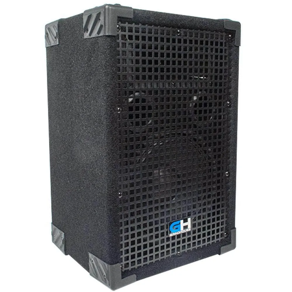Grindhouse Speakers - GH8L - Passive 8 Inch 2-Way PA/DJ Loudspeaker Cabinet - 500 Watt Full Range PA/DJ Band Live Sound Speaker