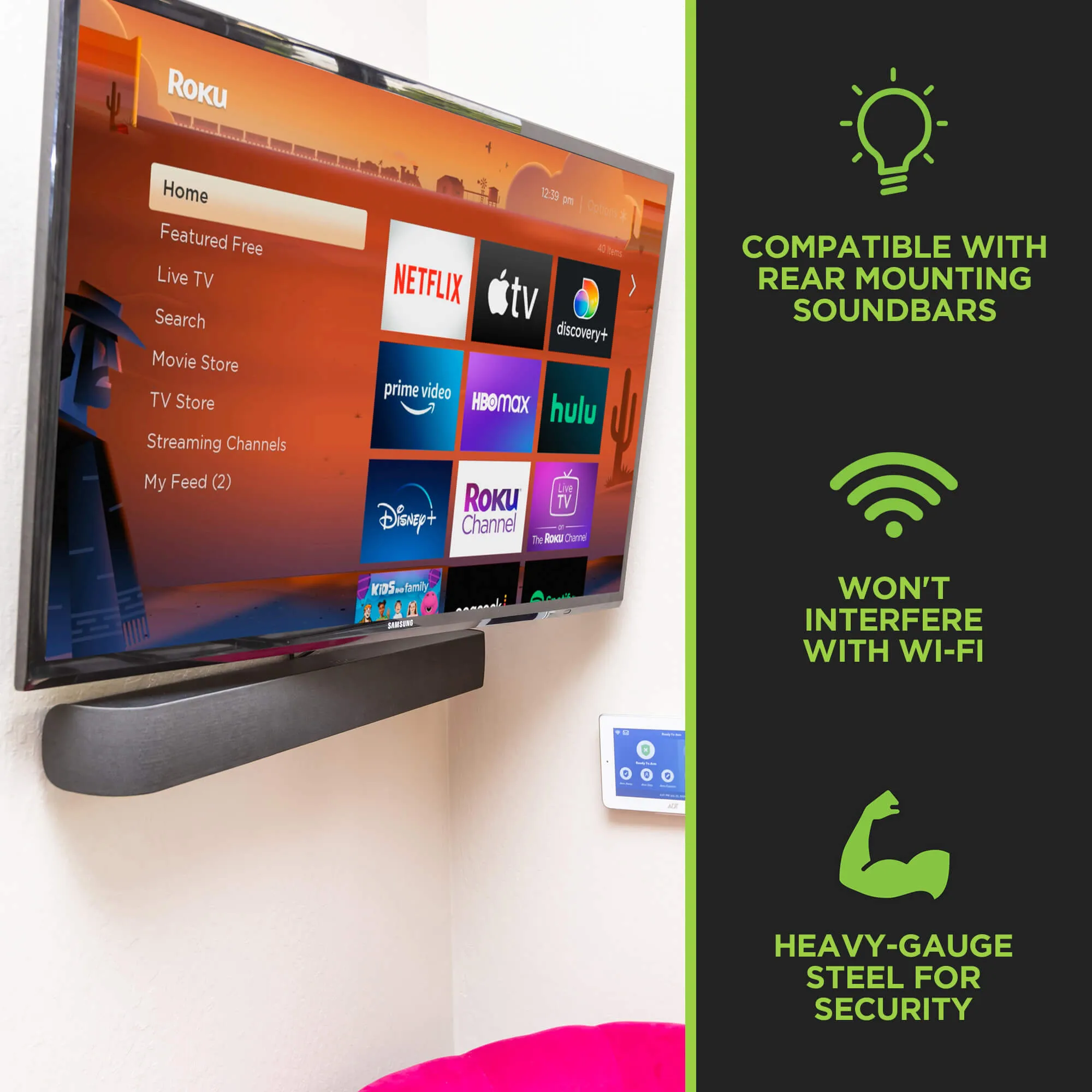 HIDEit Uni-SBR | Universal Soundbar Wall Mount