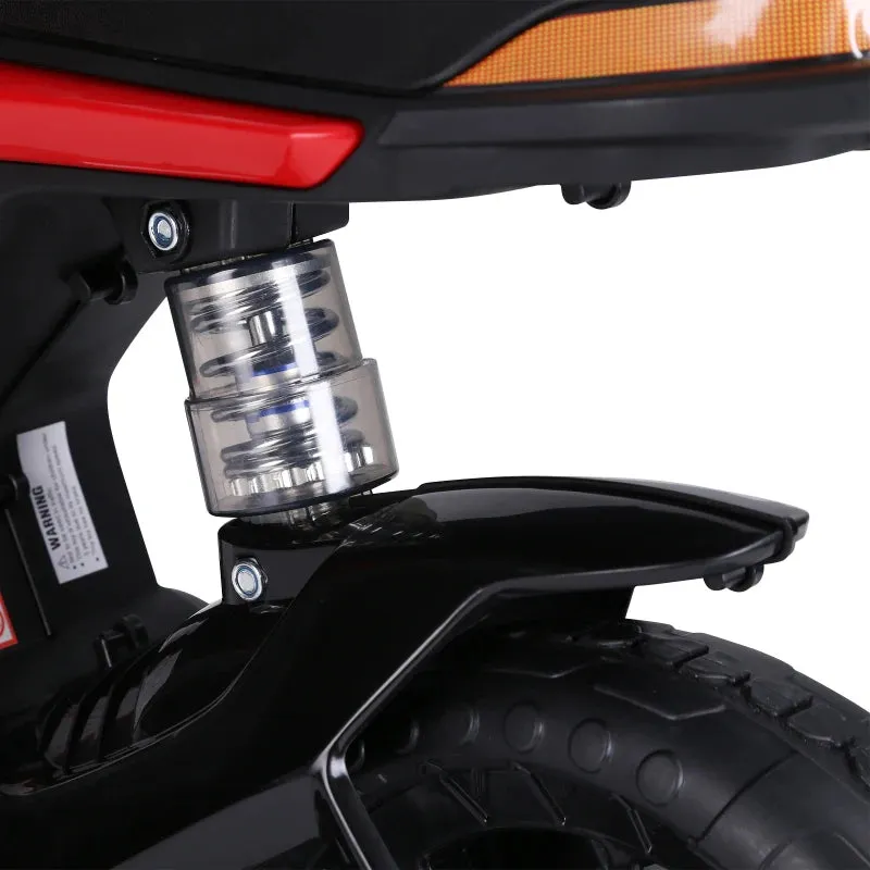 HOMCOM Kids Electric Ride On Motorbike Scooter 6V - Red
