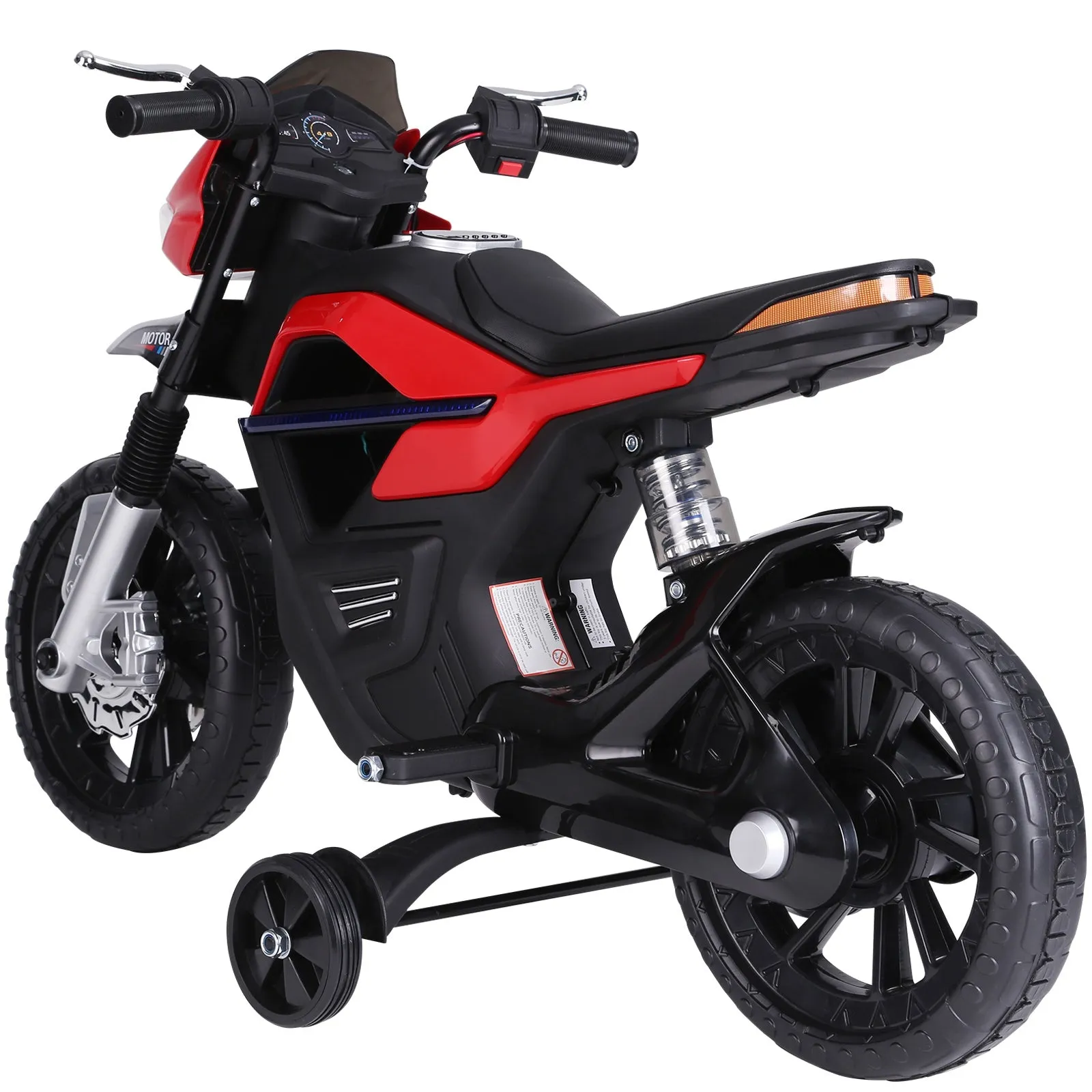 HOMCOM Kids Electric Ride On Motorbike Scooter 6V - Red