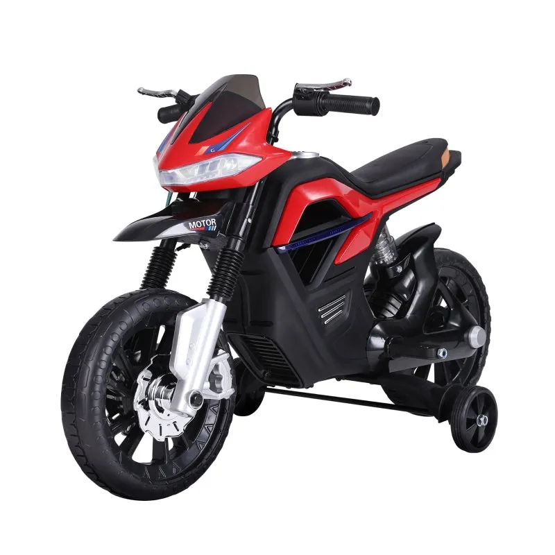 HOMCOM Kids Electric Ride On Motorbike Scooter 6V - Red