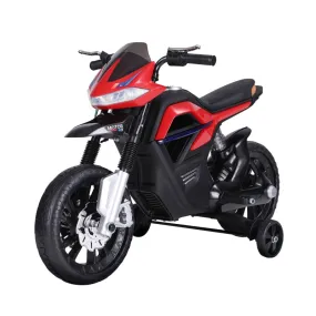 HOMCOM Kids Electric Ride On Motorbike Scooter 6V - Red