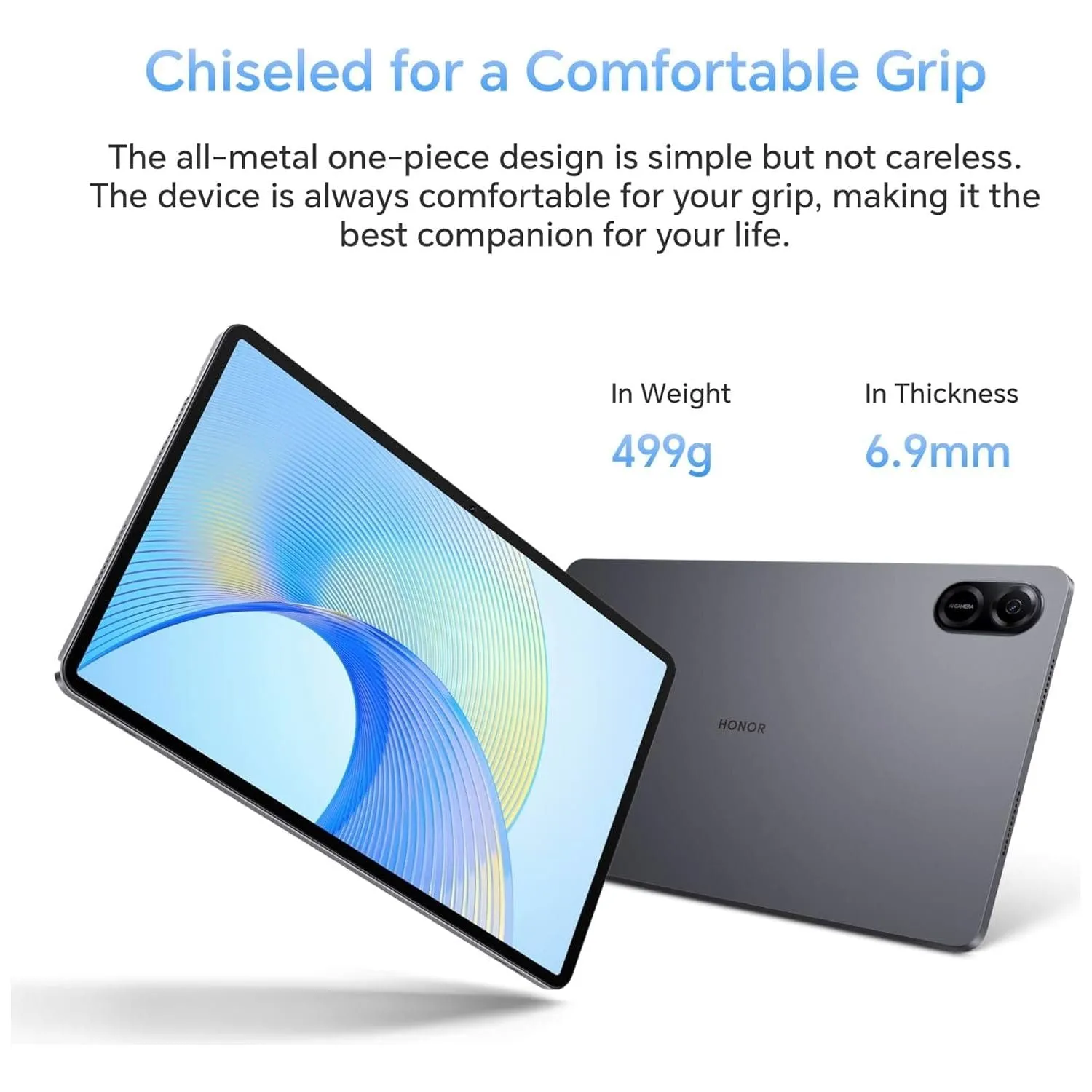 HONOR Pad X9, 11.5-Inch Wi-Fi Tablet, 4GB 128GB, 120Hz 2K FullView Display, 6 Speakers, Android 13, Space Grey