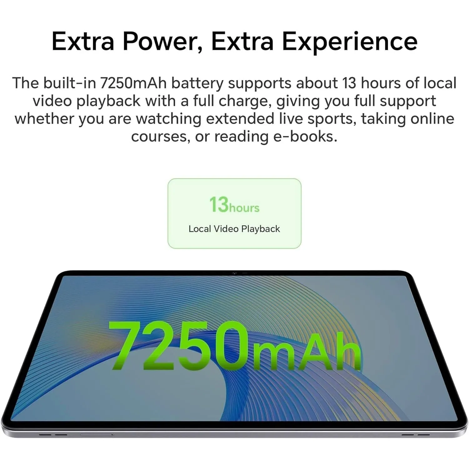 HONOR Pad X9, 11.5-Inch Wi-Fi Tablet, 4GB 128GB, 120Hz 2K FullView Display, 6 Speakers, Android 13, Space Grey