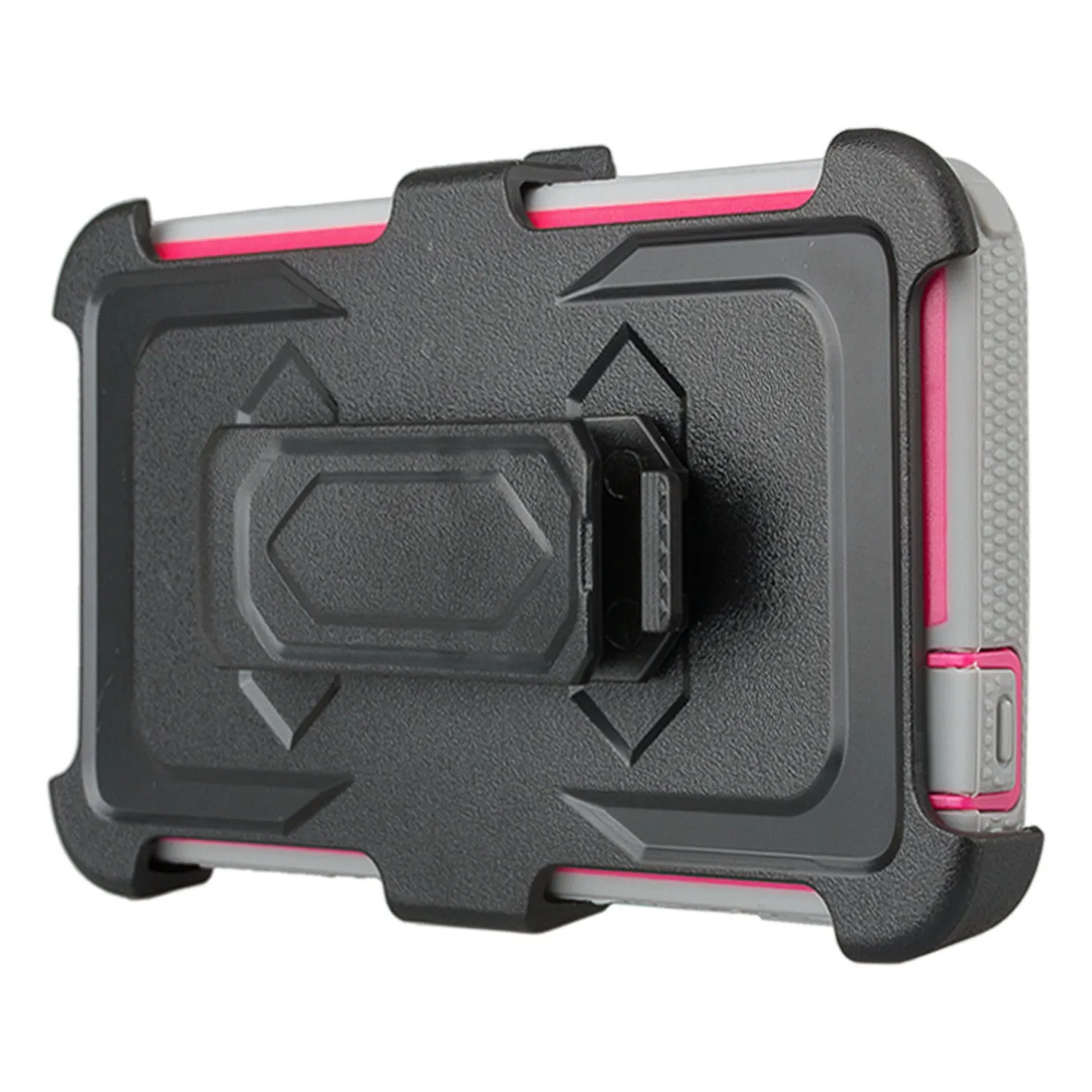 HTC Desire 530 Case, Triple Protection [Built in Screen Protector] Heavy Duty Rotating Swivel Holster Shell Combo Case for Desire 530 - Hot Pink