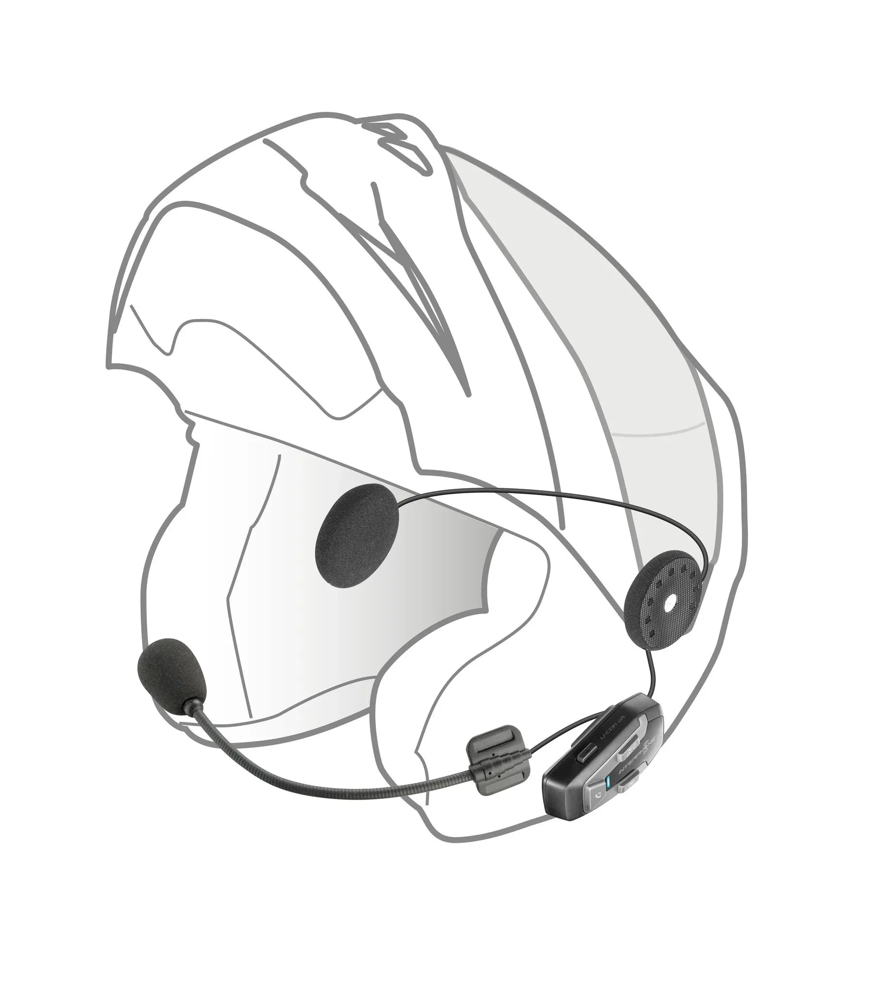Interphone U-Com 6R Bluetooth Motorcycle Headset (Twin Pack)