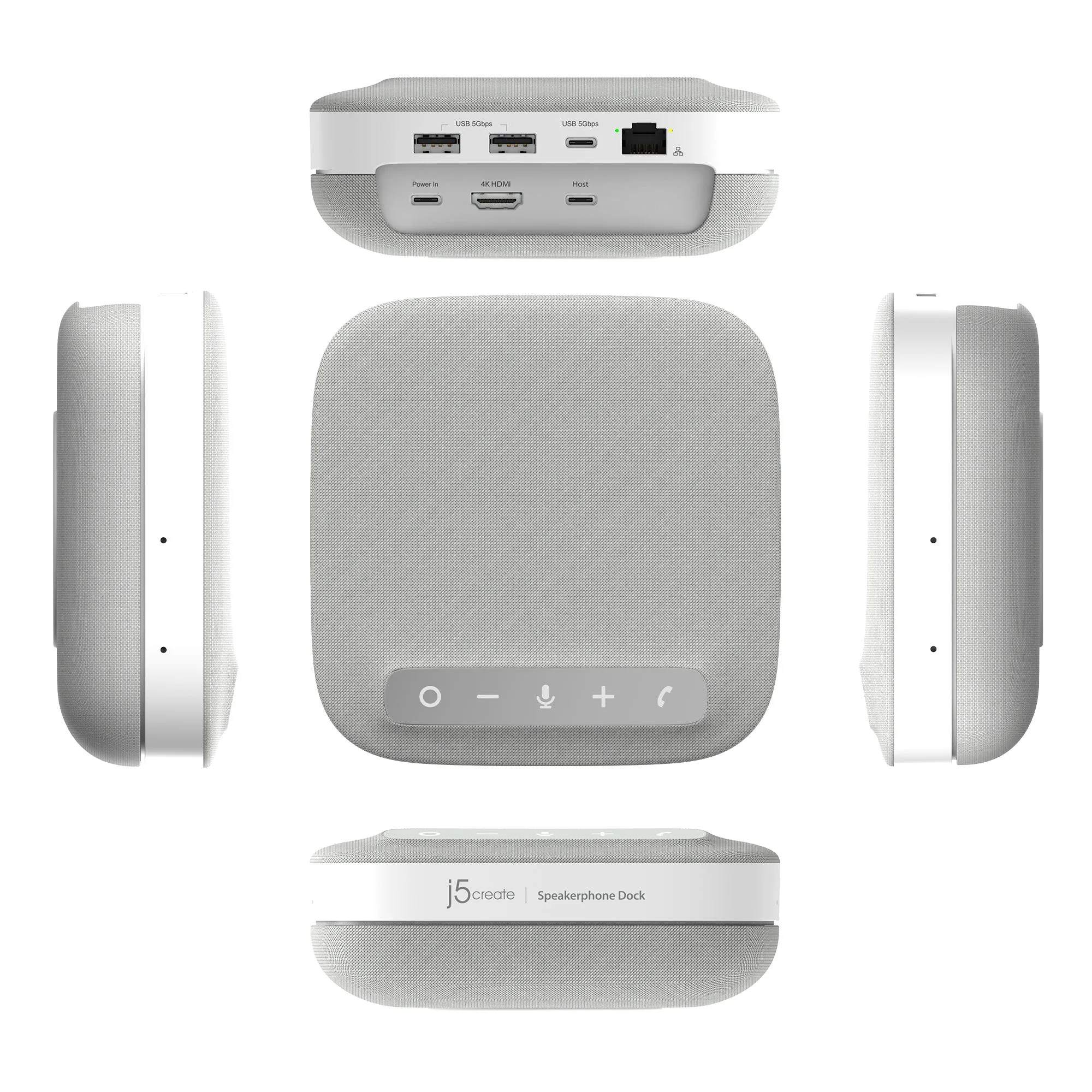 j5create USB-C® 4K Speakerphone Dock, JCDS335