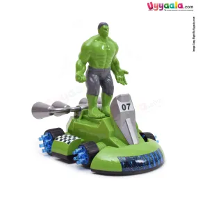 KART HERO Hulk cartoon car, battery operated toy with music & 5D light for kids