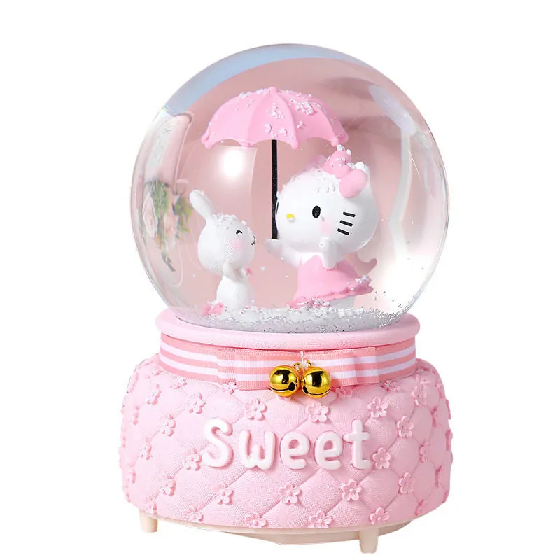 Kitty LED Crystal Music Box