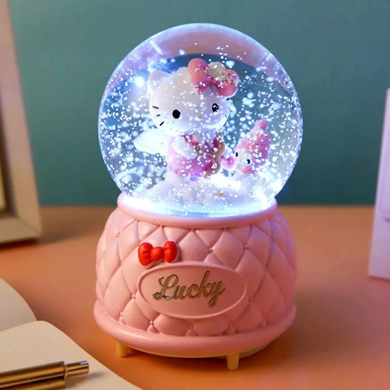 Kitty LED Crystal Music Box