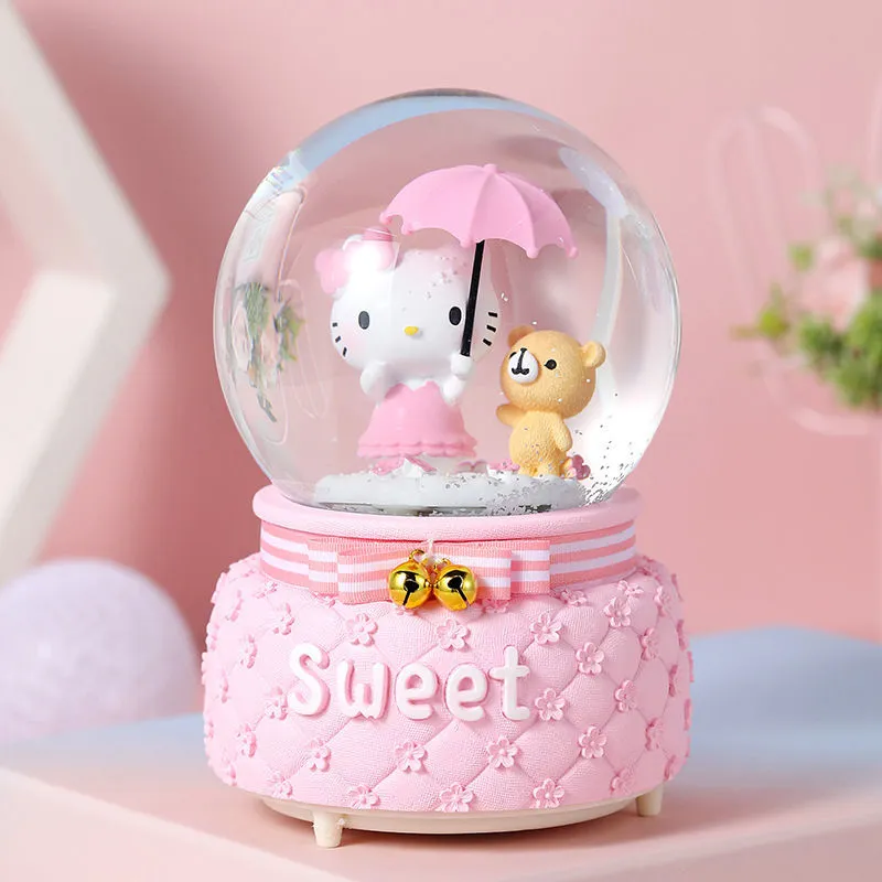 Kitty LED Crystal Music Box