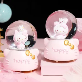 Kitty LED Crystal Music Box