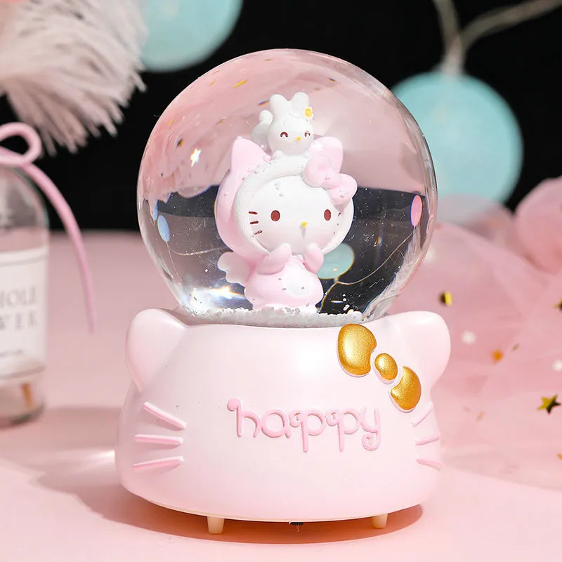 Kitty LED Crystal Music Box