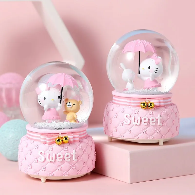 Kitty LED Crystal Music Box
