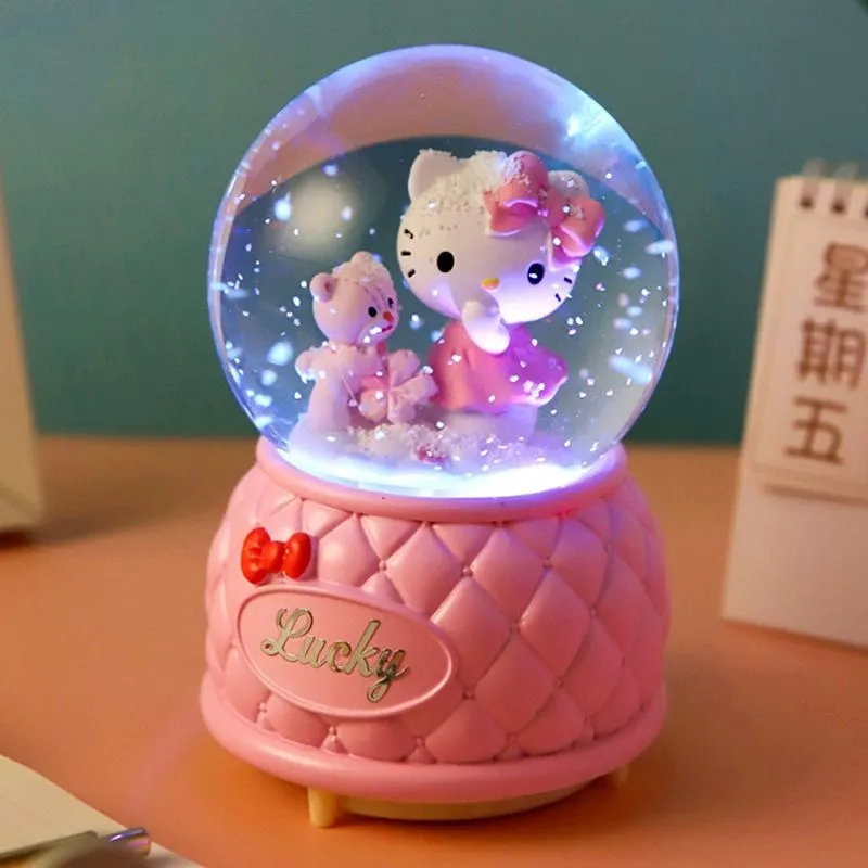 Kitty LED Crystal Music Box