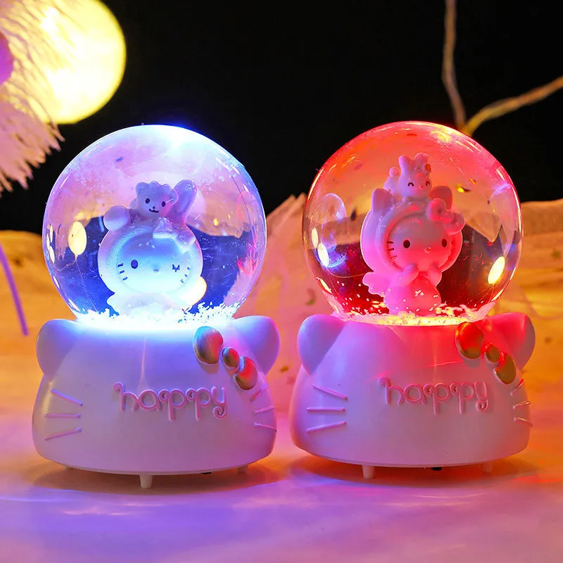 Kitty LED Crystal Music Box