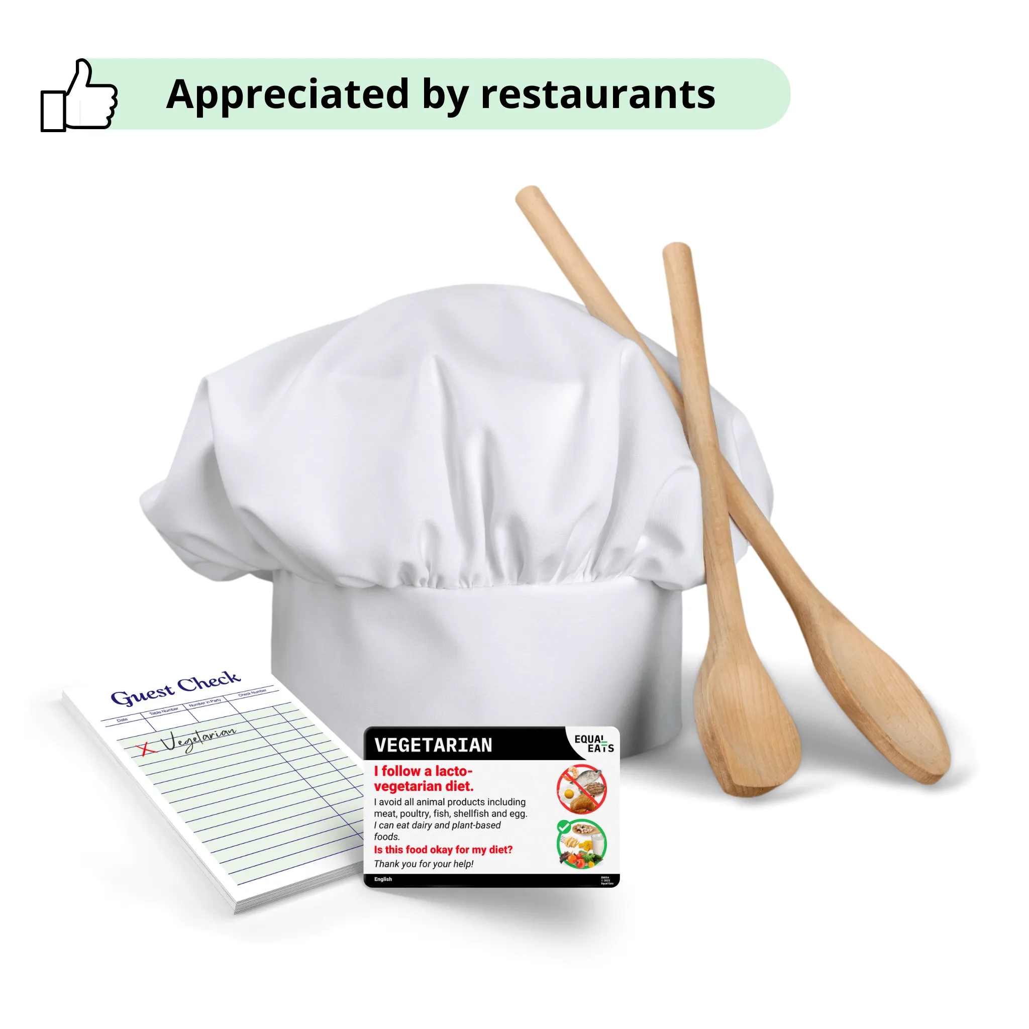 Lacto Vegetarian Card in English (Printable)