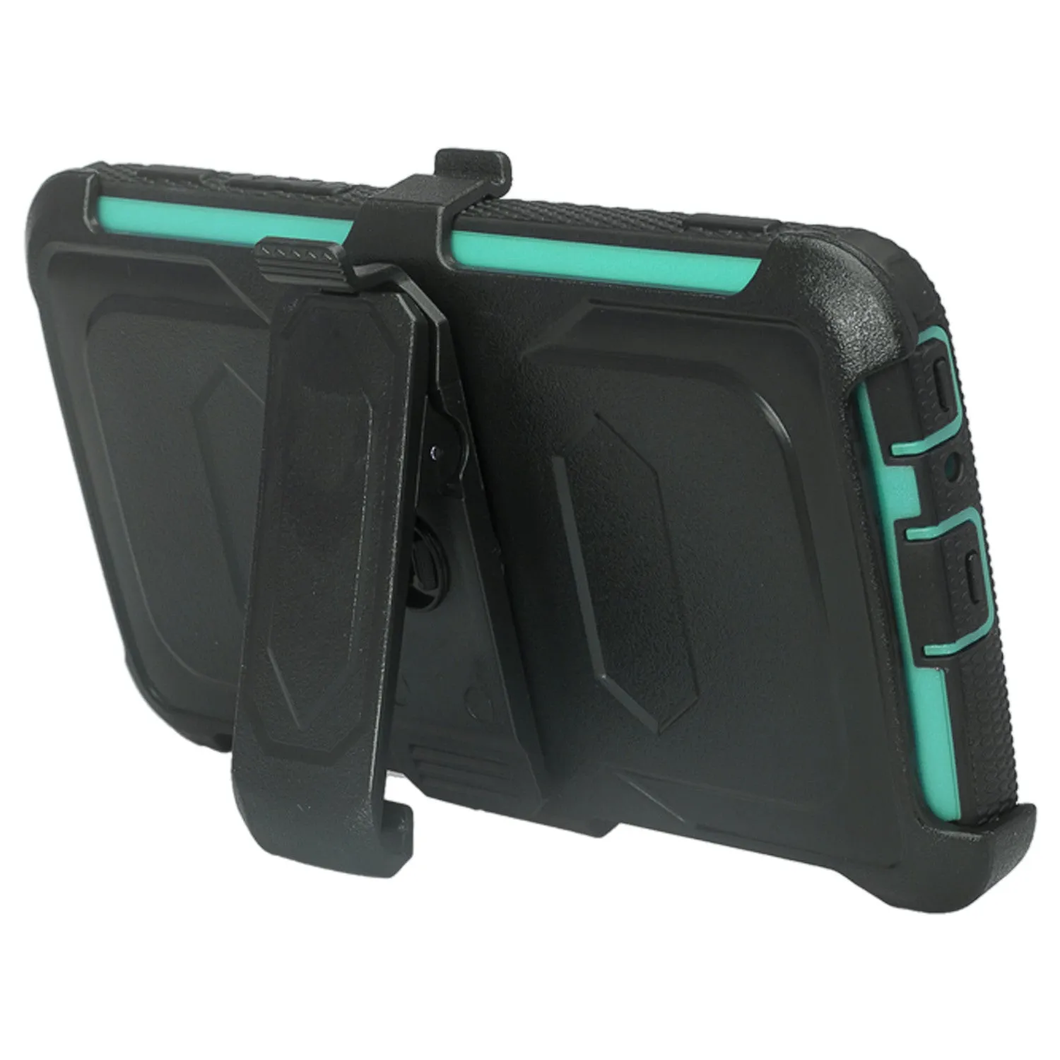 LG Stylo 3 Case, LG Stylo 3 Plus Case, Triple Protection 3-1 w/ Built in Screen Protector Heavy Duty Holster Shell Combo Case for LG Stylo 3 - Teal