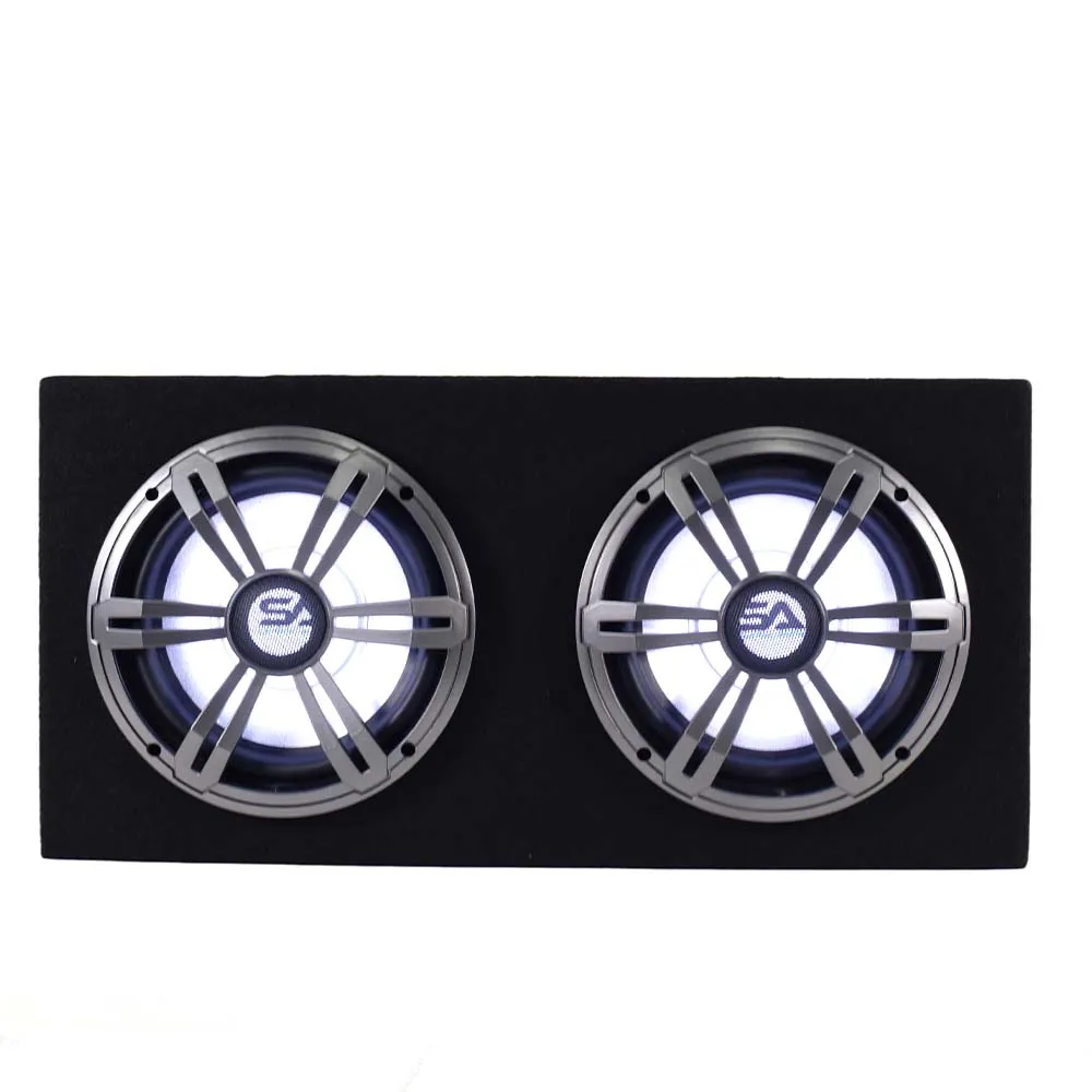 LightRage088 - Dual 8 Inch 800 Watt Car Audio Subwoofer Enclosure with RGB Illumination