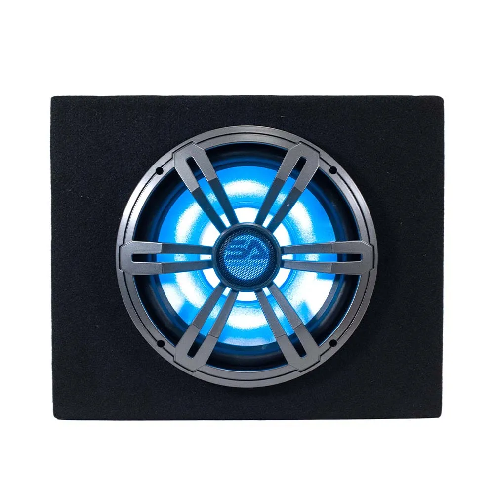 LightRage10 - 10 Inch 500 Watt Car Audio Subwoofer Enclosure with RGB Illumination