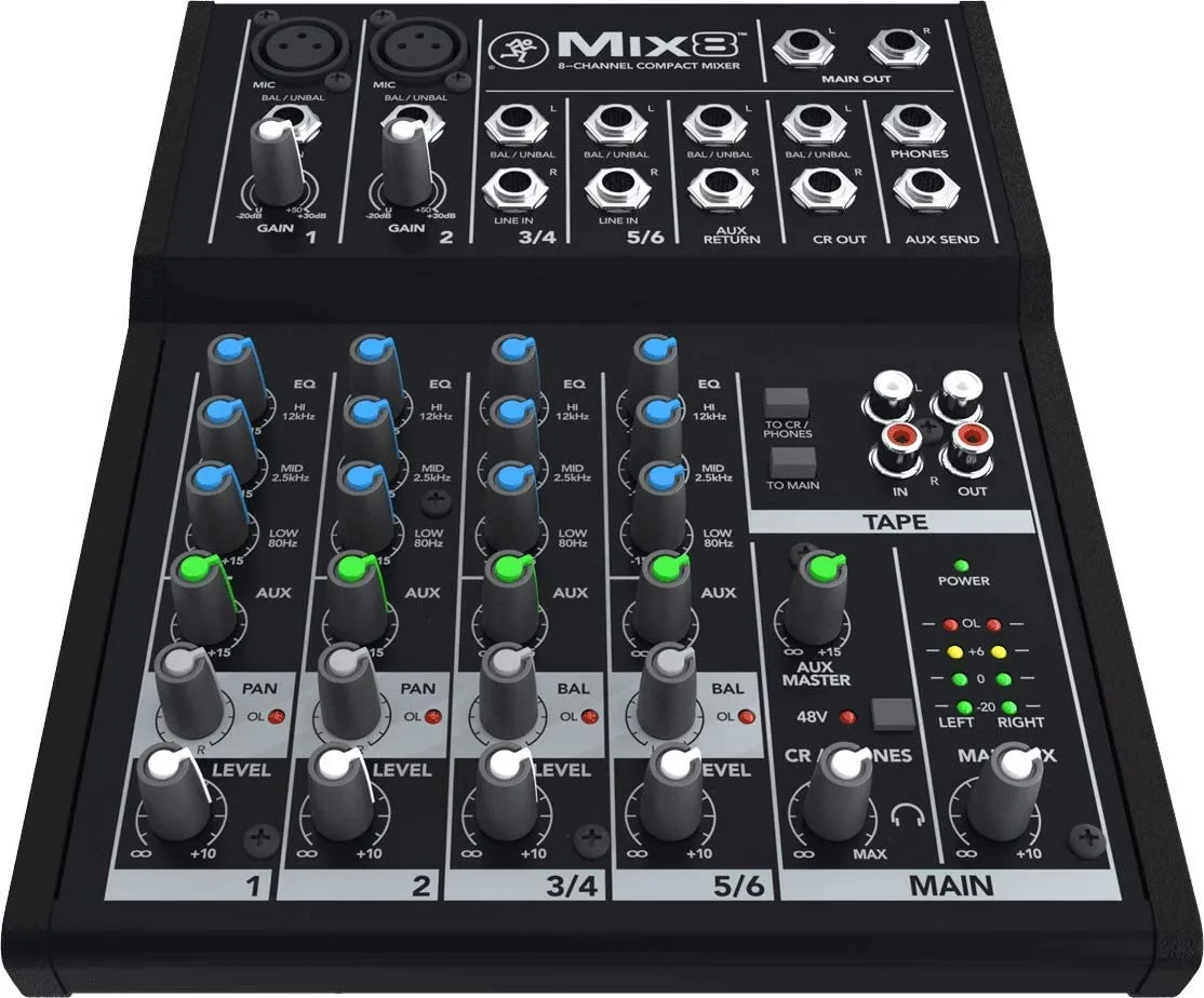 Mackie Mix Series Mix8 8-Channel Mixer