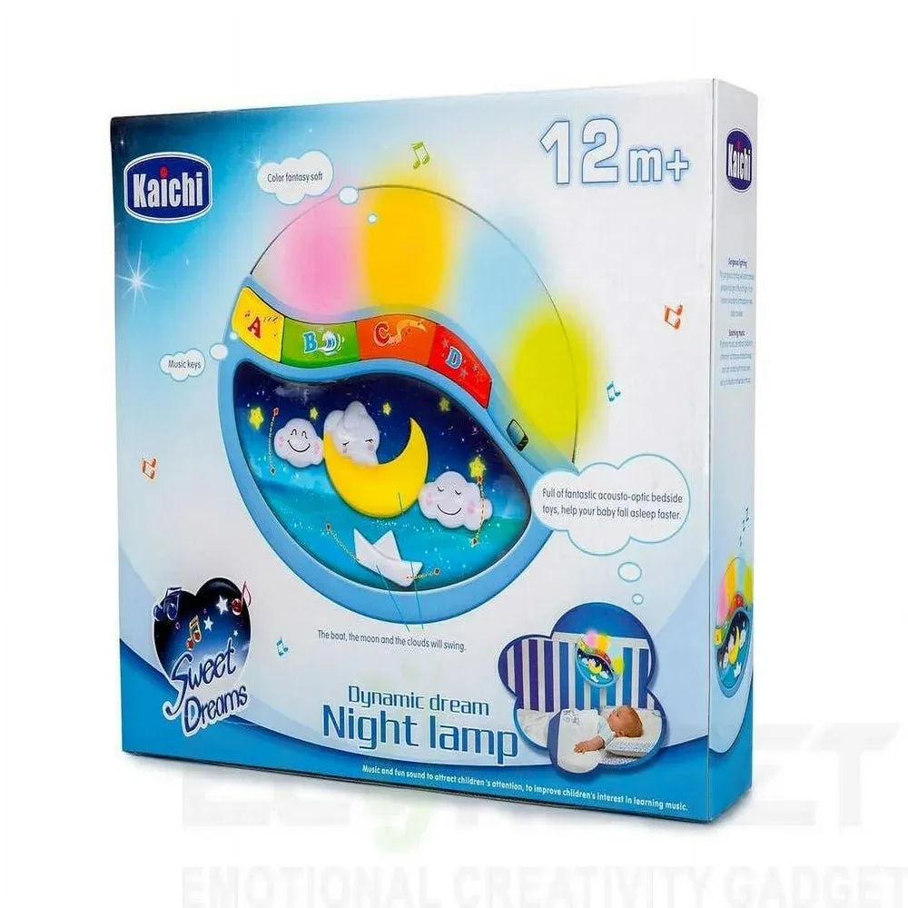 Magic Sleep through the Night Soother Baby Crib Clip in Night Lamp with Multiple Melodies to Put Your Baby to Sleep, in Blue