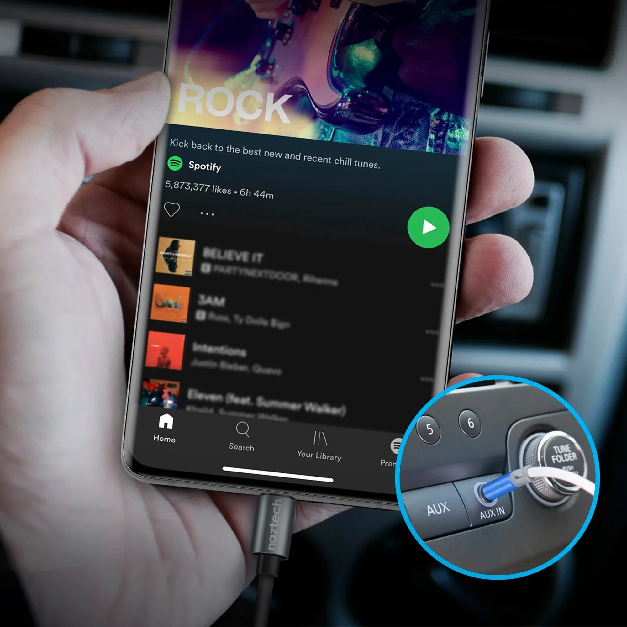 Naztech USB-C to 3.5mm Audio Adapter - 15-12224