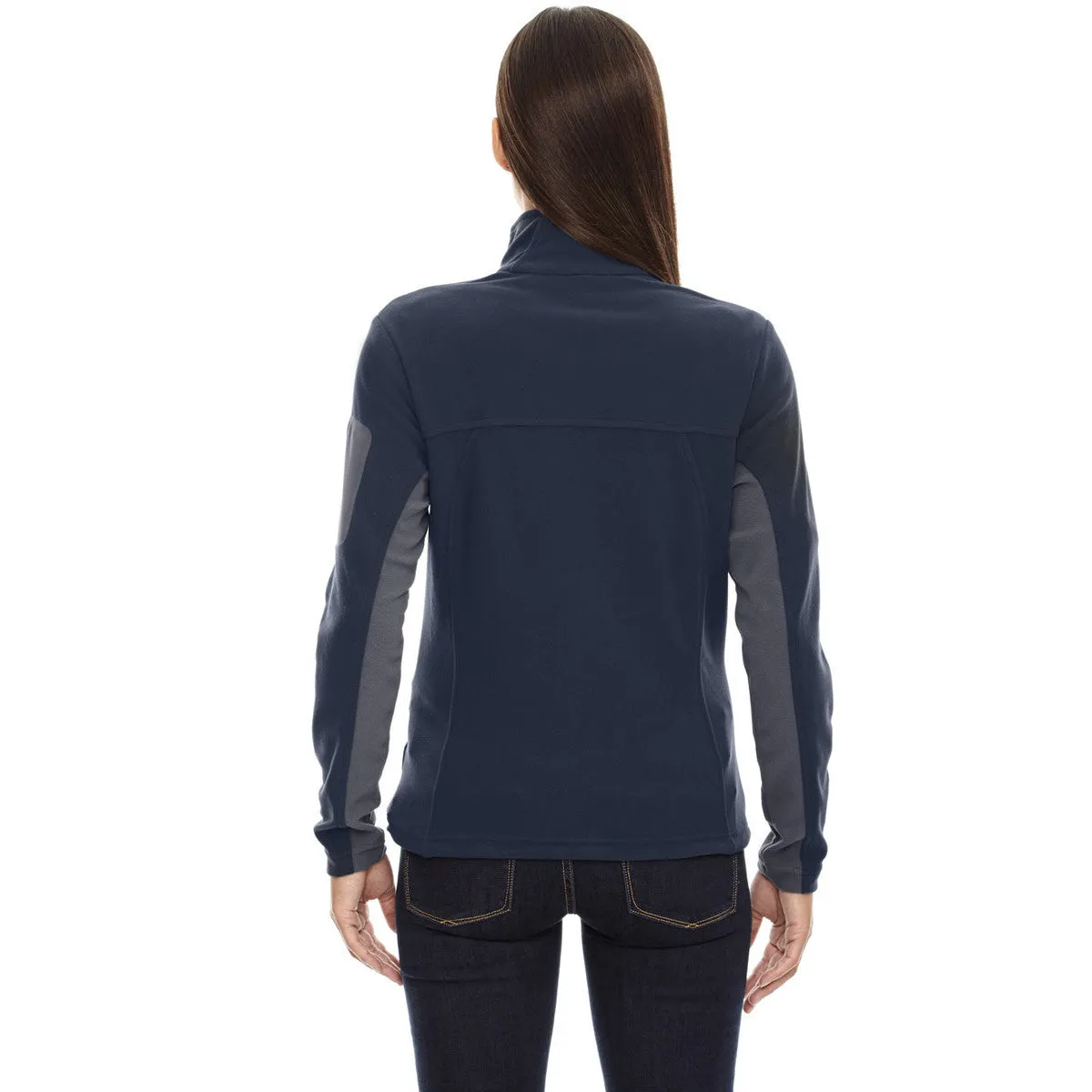 North End Women's' Midnight Navy Microfleece Jacket
