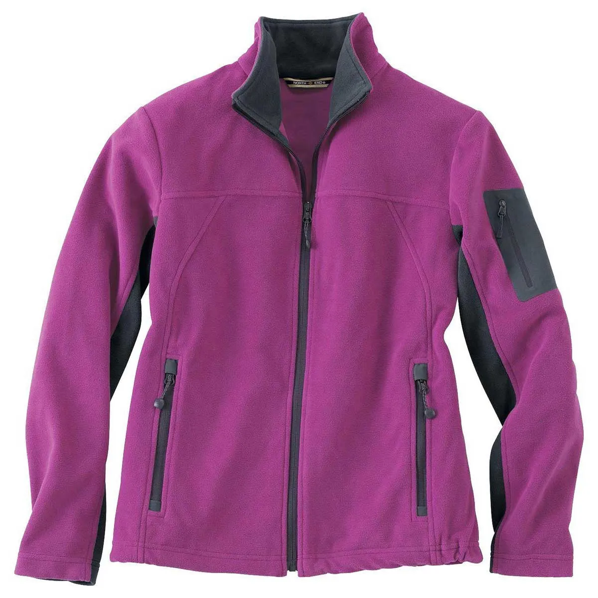 North End Women's' Plum Rose Microfleece Jacket