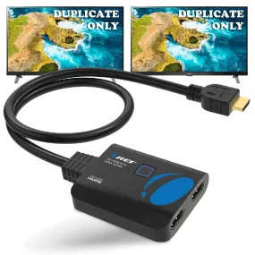 OREI HDMI Splitter 1 input 2 output 4K@30Hz with HDMI Male Connector (HD-102C)