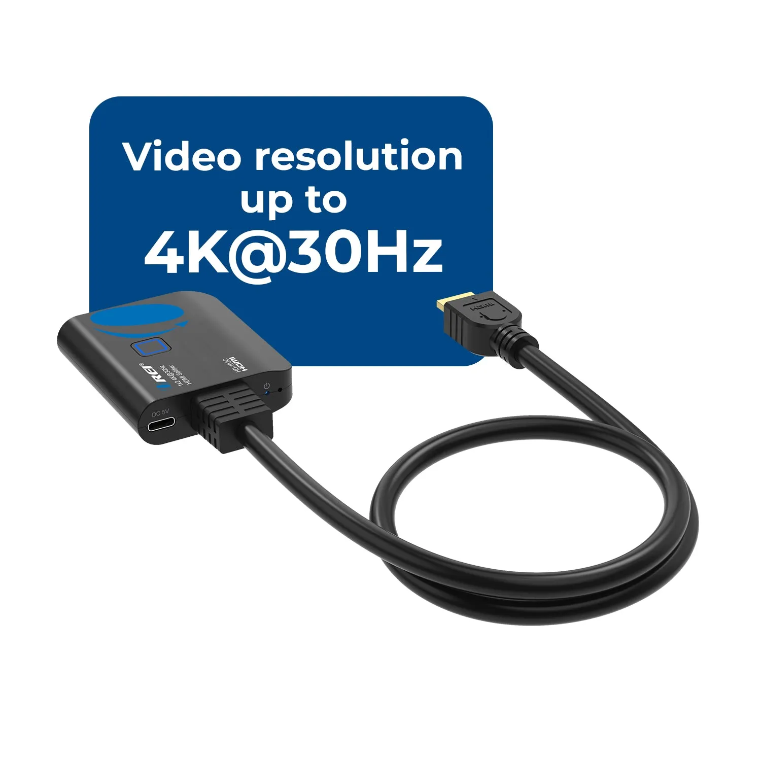OREI HDMI Splitter 1 input 2 output 4K@30Hz with HDMI Male Connector (HD-102C)