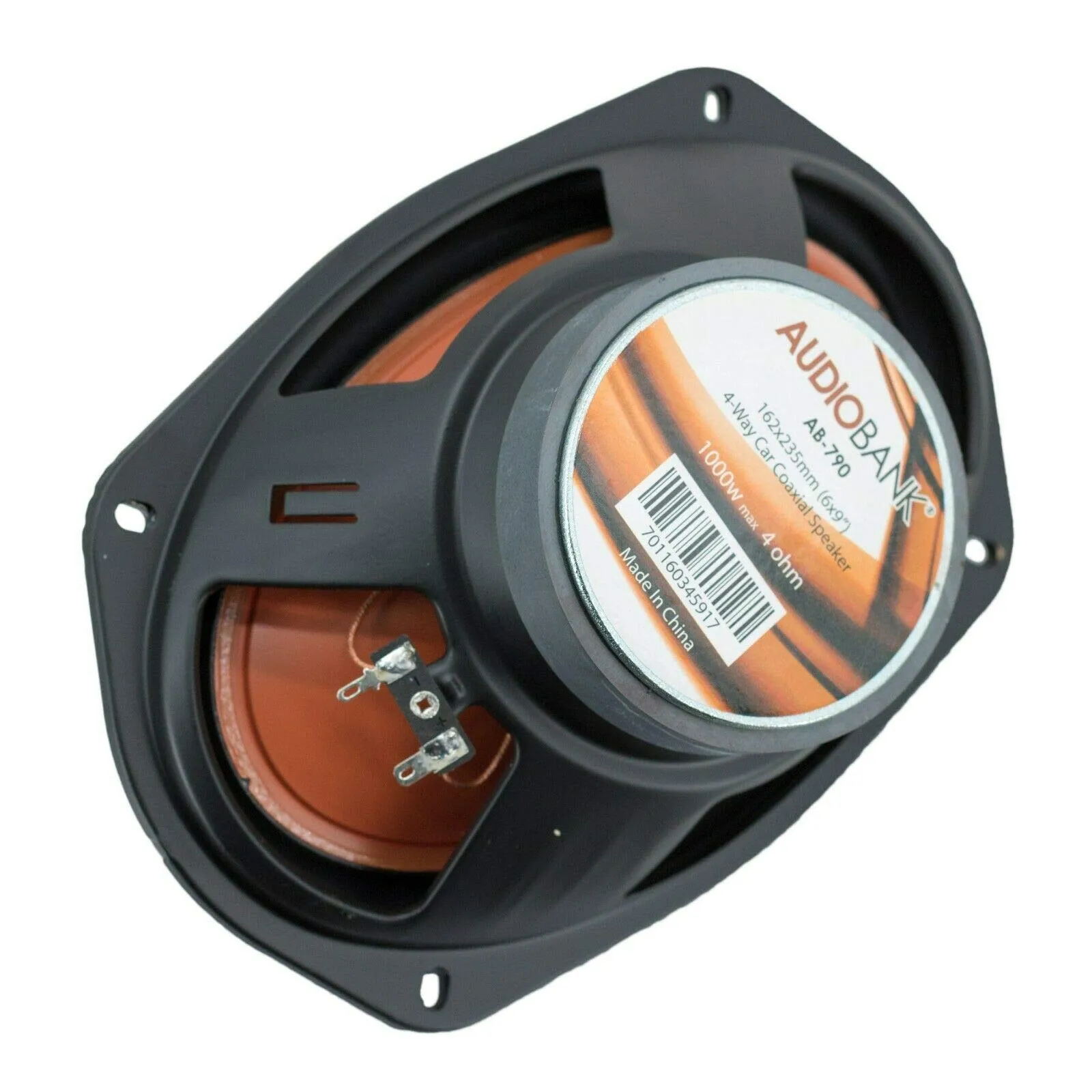 Pair of Audiobank 6x9 1000 Watt 4-Way Car Audio Stereo Coaxial Speakers - AB790