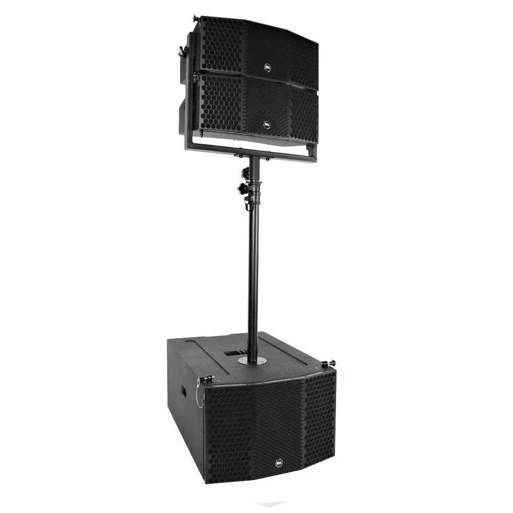 Pair of Compact 3x10 Line Array Subwoofers, Four Compact 2x5 Line Array Speakers, & 2 Mounting Poles