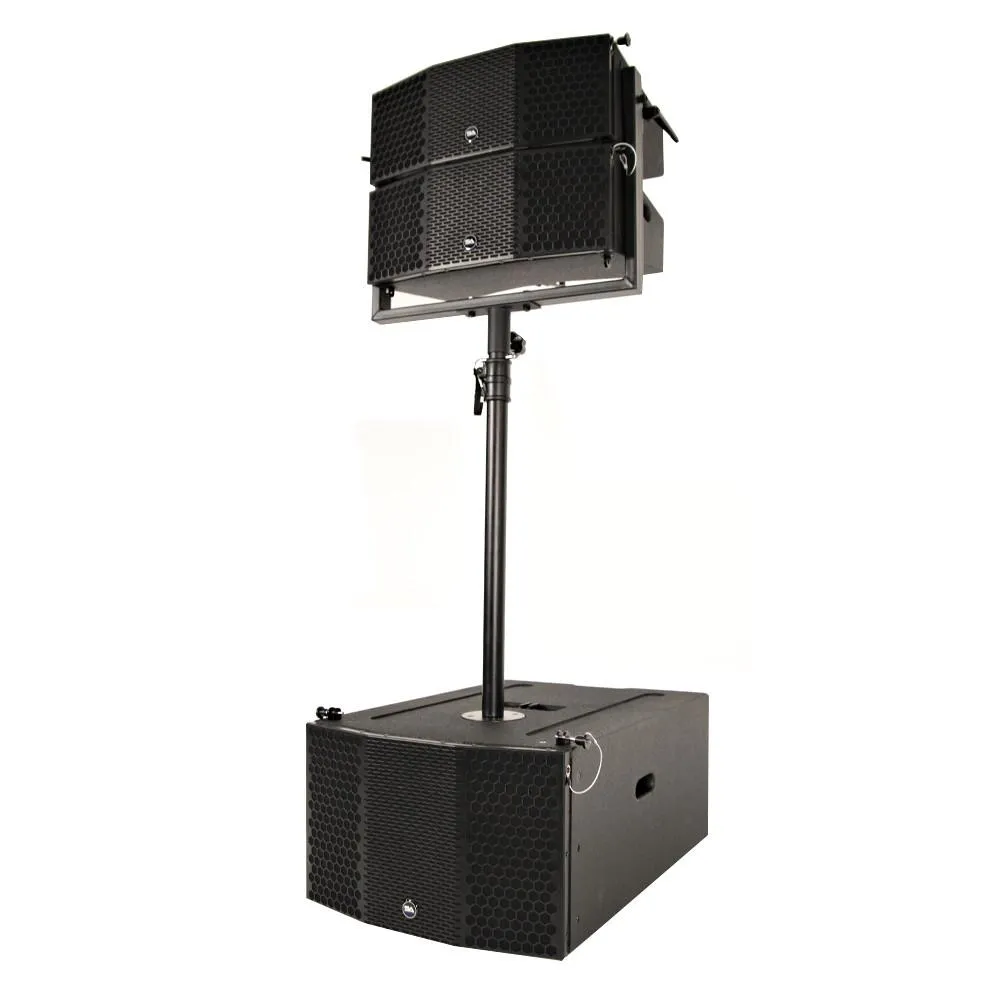 Pair of Compact 3x10 Line Array Subwoofers, Four Compact 2x5 Line Array Speakers, & 2 Mounting Poles