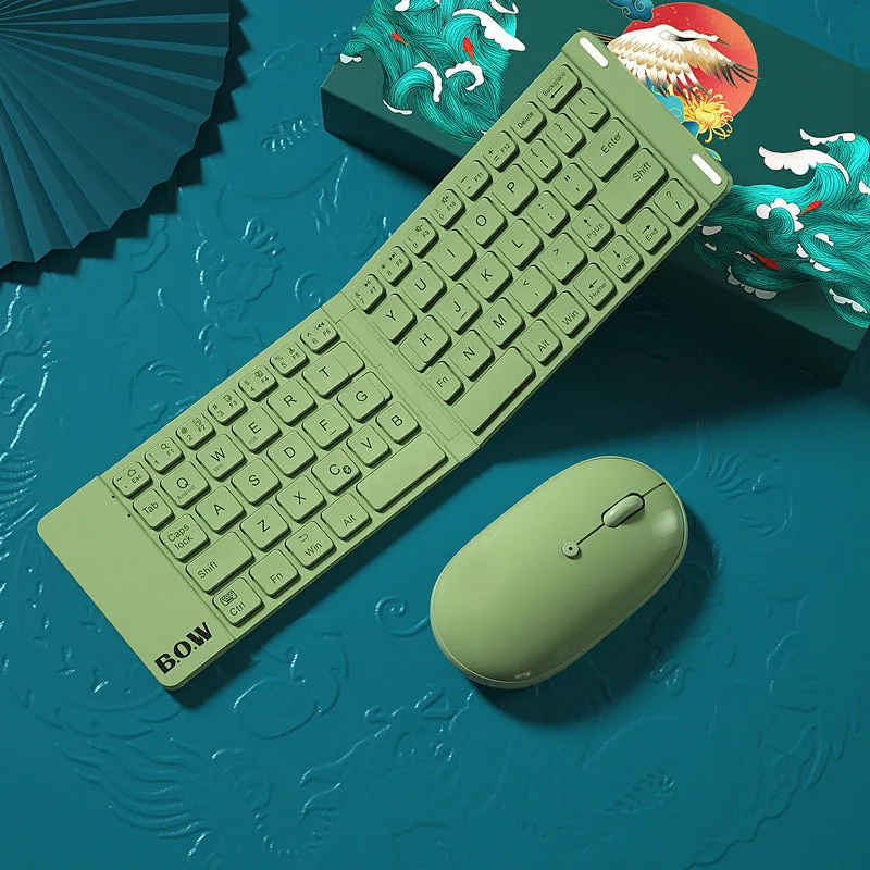 Phone/Tablet Compact Folding Bluetooth Keyboard & Mouse | Business, Home & Travel