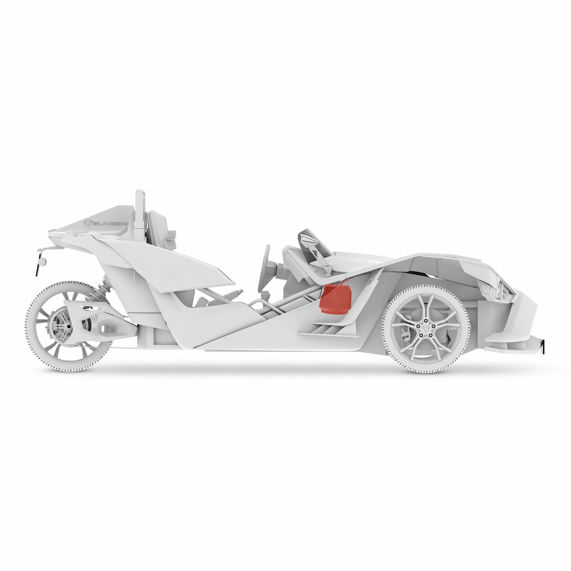 Polaris Slingshot Under Dash 2 x 6.5" Subwoofer Enclosure with 2 x ZR6.4D | 2015 - 2019