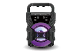 Portable 400W Rechargeable Mini Speaker with Colorful Lights & FM Radio