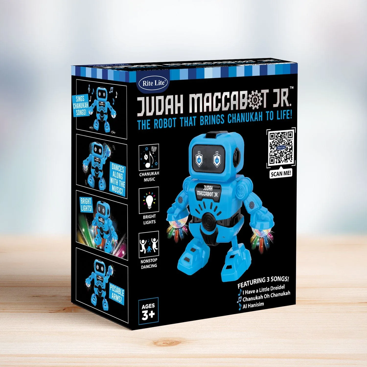 "judah Maccabot Jr"™,dancing Robot W/ 3chan. Songs,plast,7.5",cbx