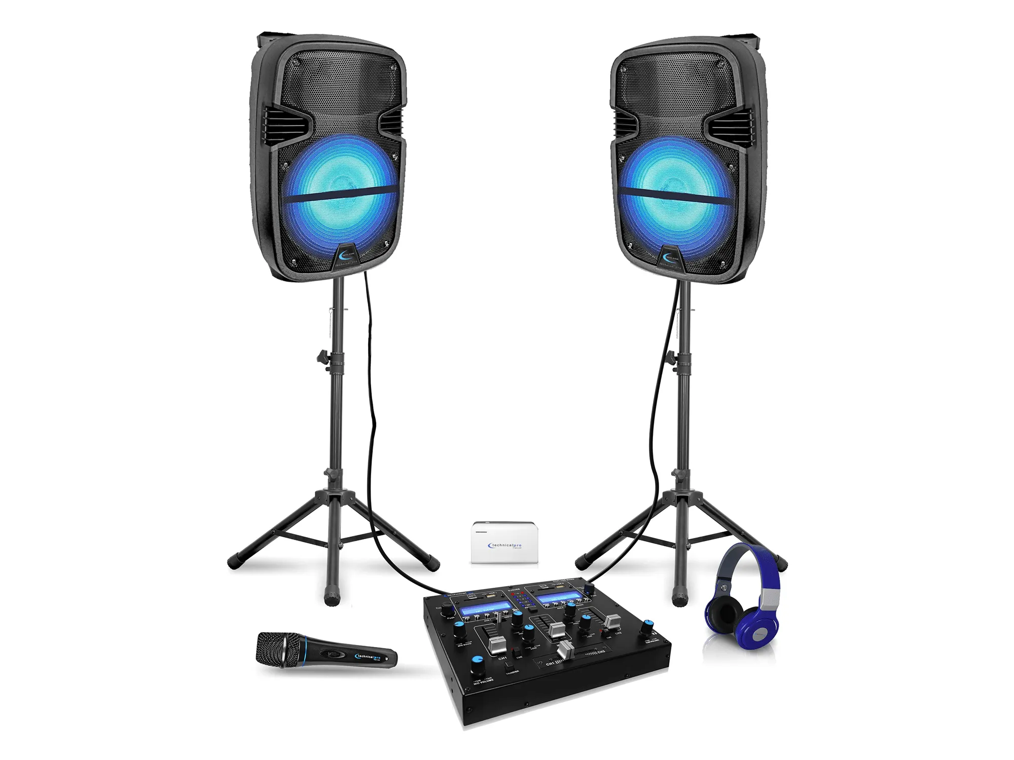 Rechargeable LED DJ Loudspeaker Package V2
