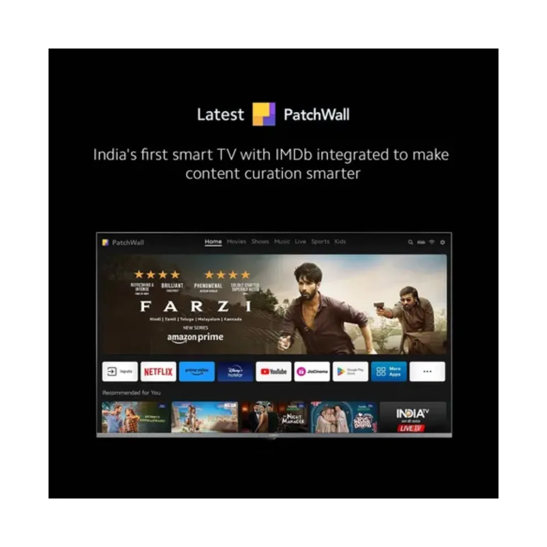 Redmi X Pro 108 cm (43 inches)  4K Dolby Vision IQ Series Smart Google TV L43M8-5XIN (Black)